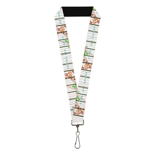 Lanyard - 1.0" - SWORD ART ONLINE Asuna Cage Trap Pose and Title Logo White