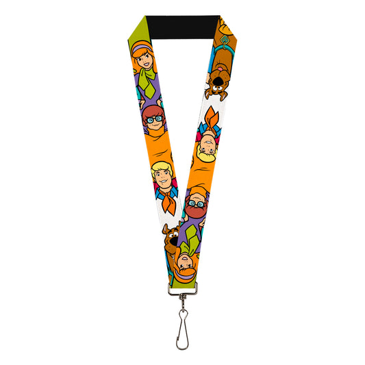 Lanyard - 1.0" - Scooby Doo 5-Character Poses Stack