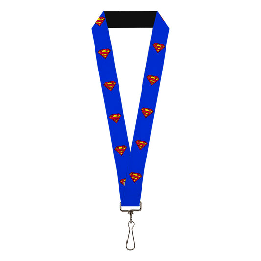 Lanyard - 1.0" - Superman Shield Blue