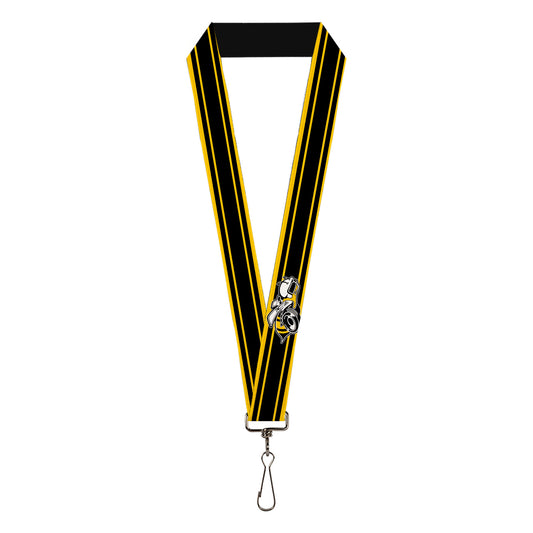 Lanyard - 1.0" - SUPER BEE Logo Stripes Black Yellow