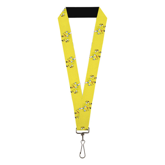 Lanyard - 1.0" - Mocking SpongeBob Pose Yellow
