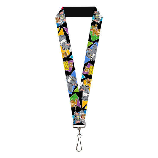 Lanyard - 1.0" - TOM & JERRY Poses Black Multi Color