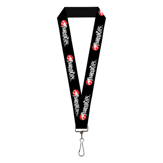 Lanyard - 1.0" - THUNDERCATS Logo Black White Red