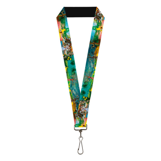 Lanyard - 1.0" - The Wizard of Oz Yellow Brick Road Scenes