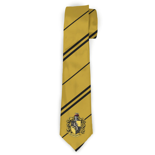 Necktie Standard - HUFFLEPUFF Crest Stripe7 Yellow Black