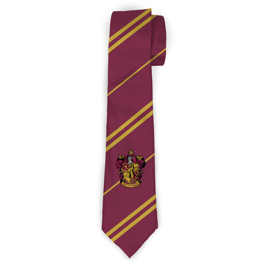 Necktie Standard - GRYFFINDOR Crest Stripe7 Burgundy Gold
