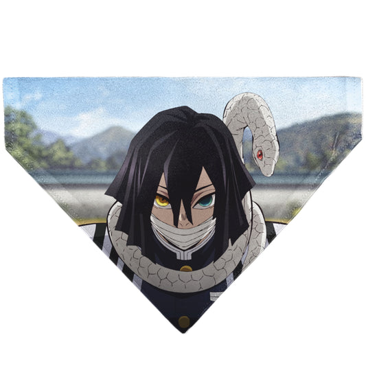 Pet Bandana - Demon Slayer Obanai Iguro Serpent Pose Scene
