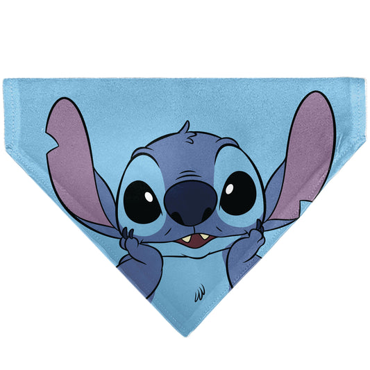 Pet Bandana - Stitch Grinning Pose Blue