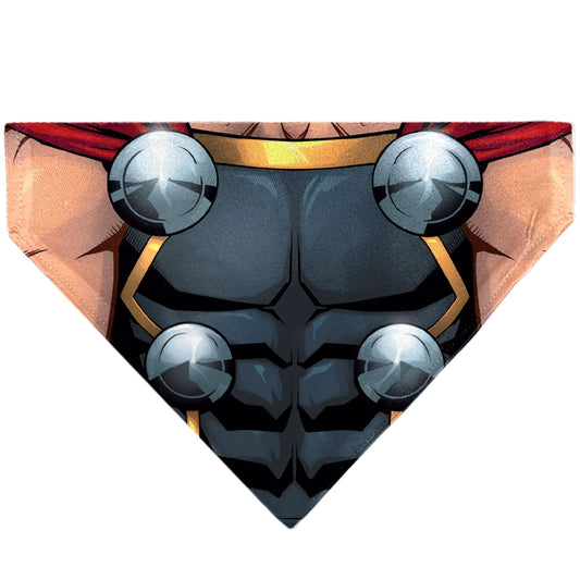 Pet Bandana - Thor Suit Chest Detail Grays