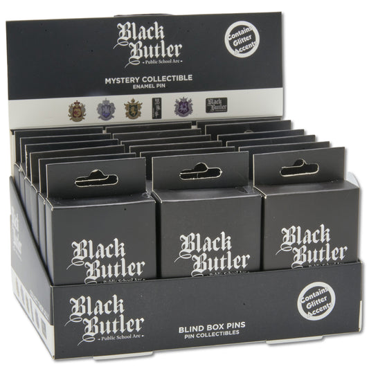 Blind Box Mystery Pin PDQ - Black Butler - 3 Boxes of Each Character - 18 Total Boxes