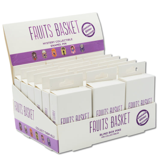 Blind Box Mystery Pin PDQ - Fruits Basket Stained Glass Window - 3 Boxes of Each Character - 18 Total Boxes