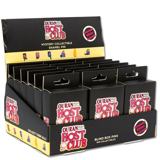 Blind Box Mystery Pin PDQ - Ouran High School Host Club - 18 Total Boxes of Randomly Assorted Pins