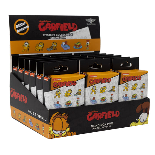 Blind Box Mystery Pin PDQ - Garfield - 3 Boxes of Each Character - 18 Total Boxes