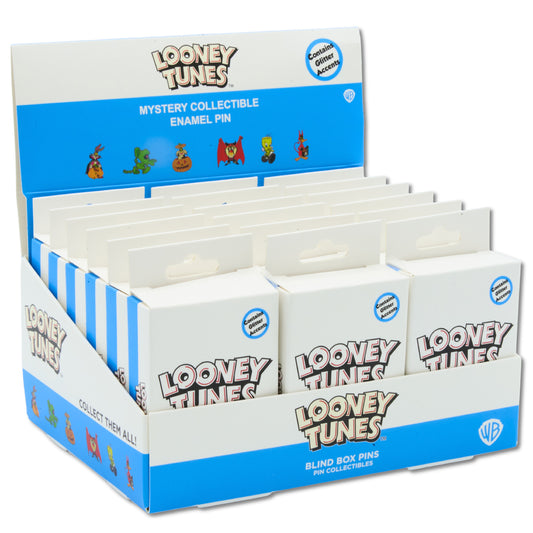 Blind Box Mystery Pin PDQ - Looney Tunes Halloween - 18 Total Boxes of Randomly Assorted Pins