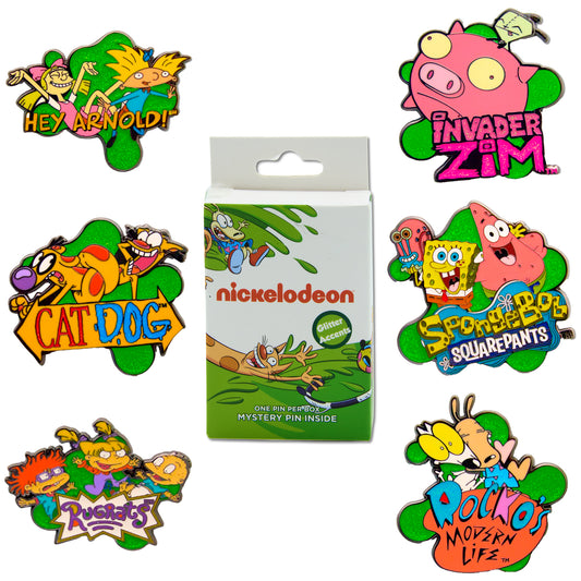Blind Box Mystery Pin PDQ - Nickelodeon Shows - 18 Total Boxes of Randomly Assorted Pins
