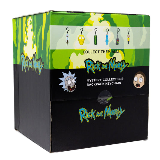 Blind Keychain Backpack Charm PDQ - Rick and Morty - 30 Total Bags of Randomly Assorted Keychains