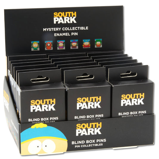 Blind Box Mystery Pin PDQ - South Park Character Portraits - 3 Boxes of Each Character - 18 Total Boxes