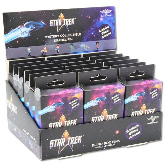 Blind Box Mystery Pin PDQ - Star Trek OG Chibi - 3 Boxes of Each Character - 18 Total Boxes