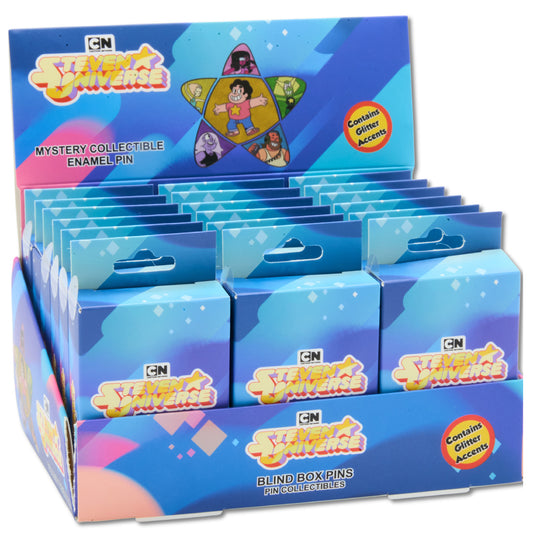 Blind Box Mystery Pin PDQ - Steven Universe Star Puzzle - 3 Boxes of Each Character - 18 Total Boxes