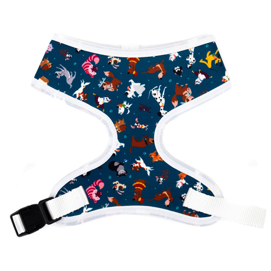 Pet Harness - Disney Cats and Dogs Scattered Blue