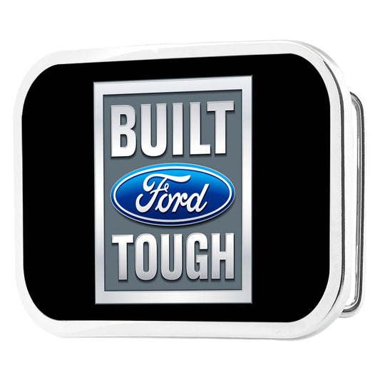Built Ford Tough FCG Black Gray Blue - Chrome Rock Star Buckle
