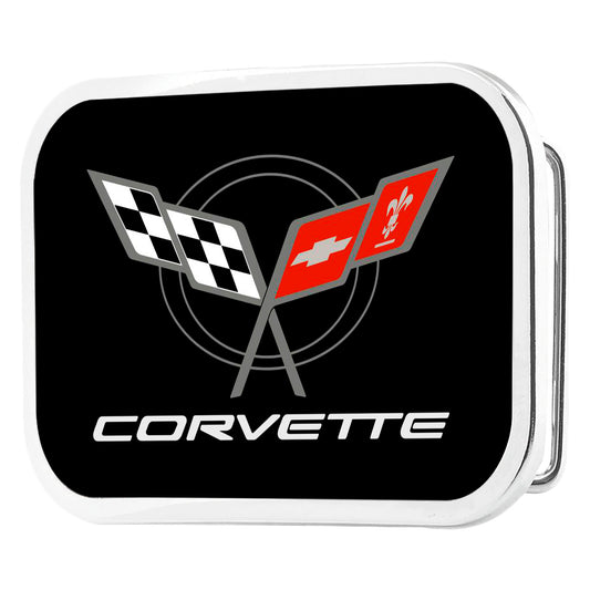 Corvette Framed FCG Black Red - Chrome Rock Star Buckle