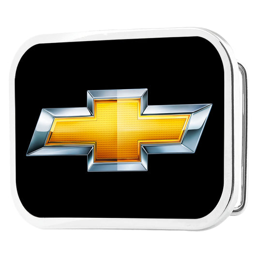 Chevy Bowtie Framed FCG Black Gold - Chrome Rock Star Buckle