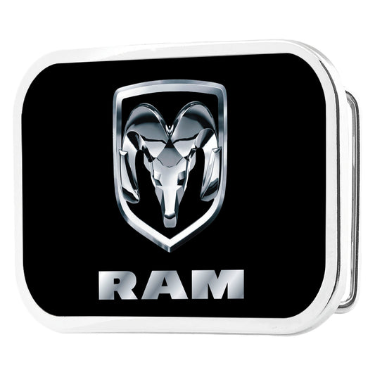 Ram Framed FCG Black Silver - Chrome Rock Star Buckle