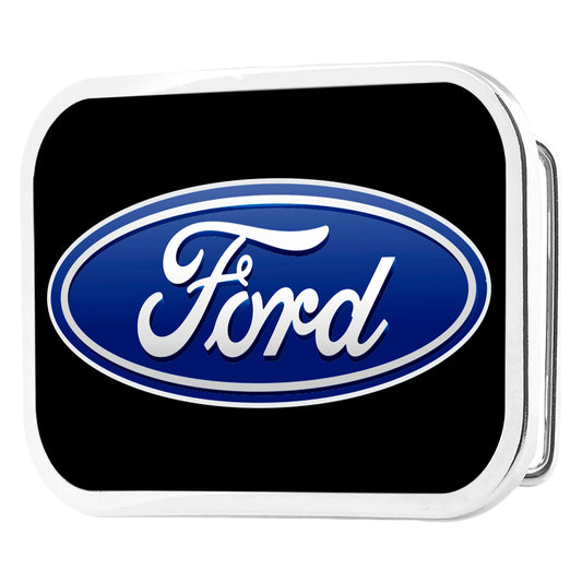 Ford Oval Framed FCG Black - Chrome Rock Star Buckle