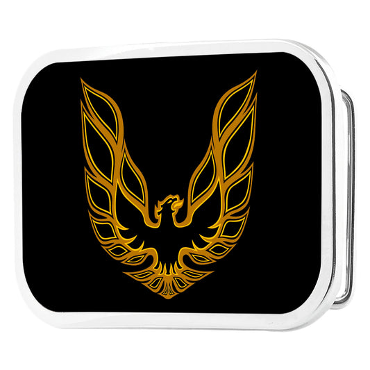 Pontiac Firebird Logo FCG Black Golds - Chrome Rock Star Buckle
