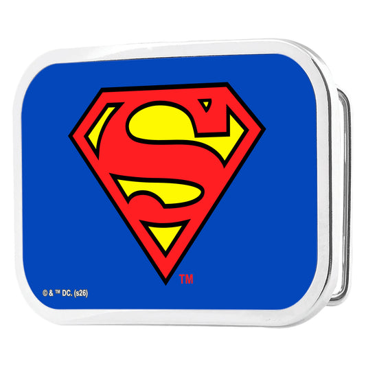 Superman Framed FCG Blue - Chrome Rock Star Buckle