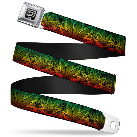 Seatbelt Belt - Marijuana Haze Rasta/Rasta