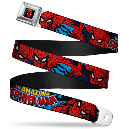 Spider-Man Full Color Seatbelt Belt - Amazing Spider-Man Webbing