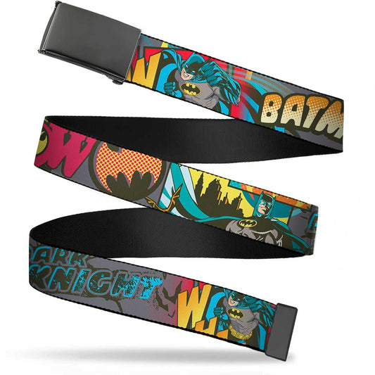 Chrome Buckle Web Belt - Batman Dark Knight Webbing