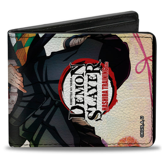 Bi-Fold Wallet - DEMON SLAYER Giyu Tomioka Sword Pose and Title Logo