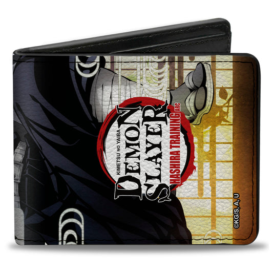 Bi-Fold Wallet - DEMON SLAYER Obanai Iguro Serpent Pose and Title Logo