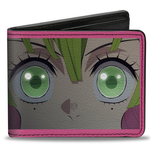 Bi-Fold Wallet - DEMON SLAYER Mitsuri Kanroji Face and Pose Pink