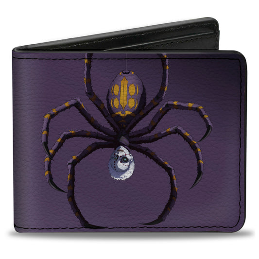 Bi-Fold  Wallet - DEMON SLAYER Mt. Natagumo Spider Family Pose Purple