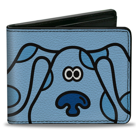 Bi-Fold Wallet - Blue's Clues Blue Face + Paw Print Blues