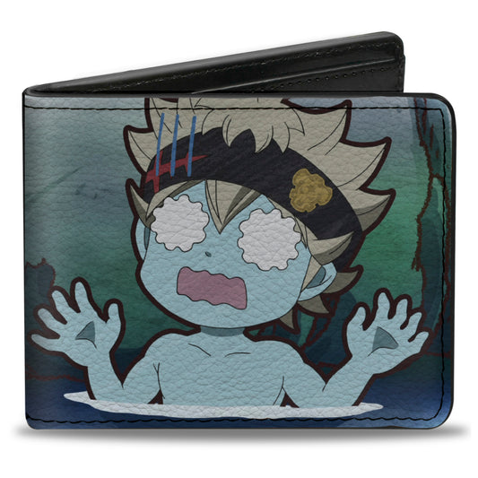 Bi-Fold Wallet - BLACK CLOVER Asta Cold Plunge Pose and Title Logo