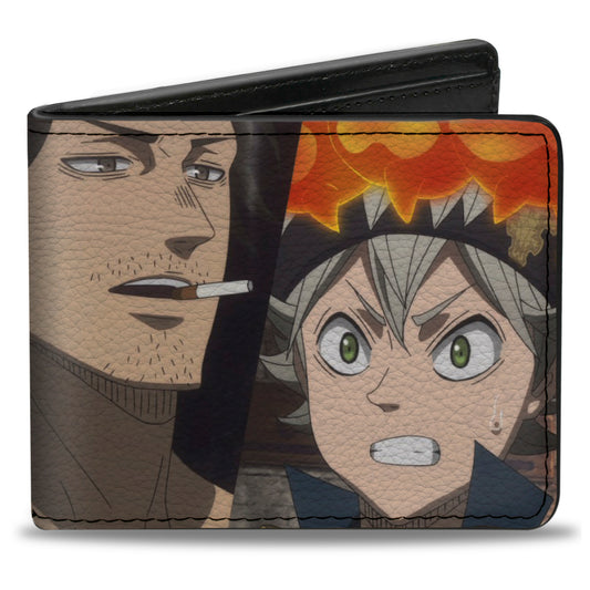Bi-Fold Wallet - BLACK CLOVER Three Character Pose Blocks and Title Logo