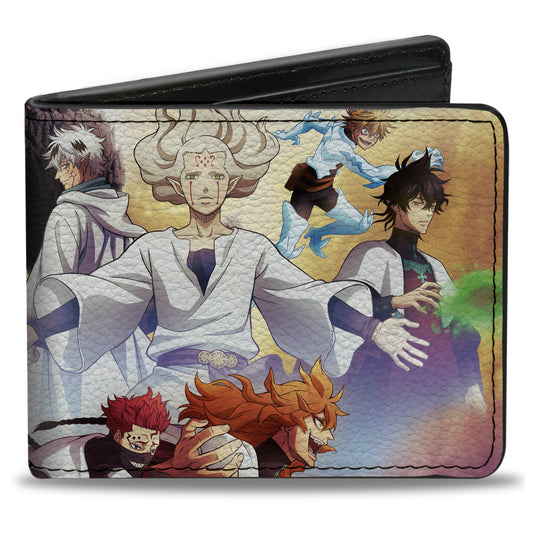 Bi-Fold Wallet - BLACK CLOVER Character Collage and Title Logo