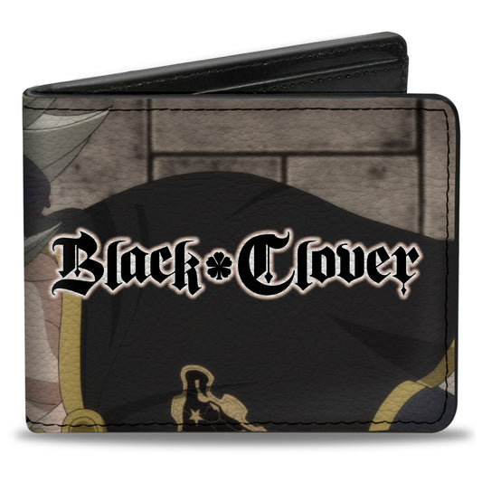 Bi-Fold Wallet - BLACK CLOVER Asta Profile Pose and Title Logo