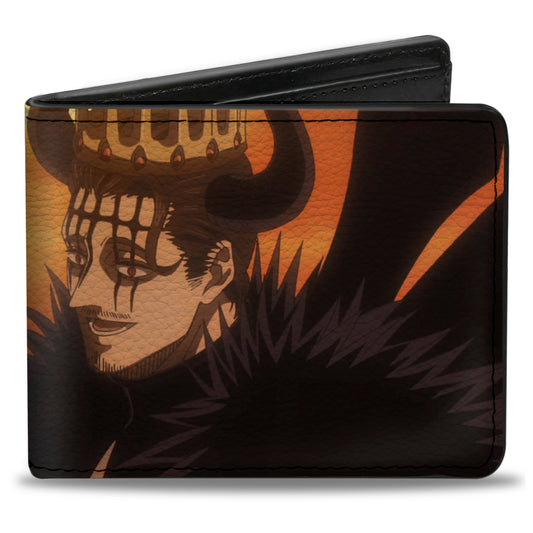 Bi-Fold Wallet - BLACK CLOVER Dante Devil Power Pose and Title Logo