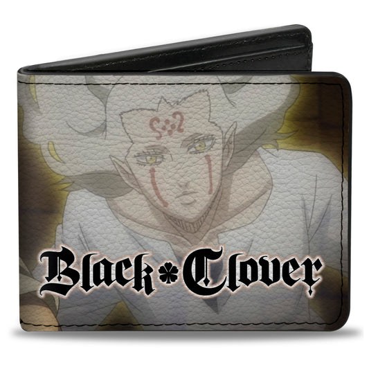 Bi-Fold Wallet - BLACK CLOVER Asta and Licht Pose with Title Logo Greens