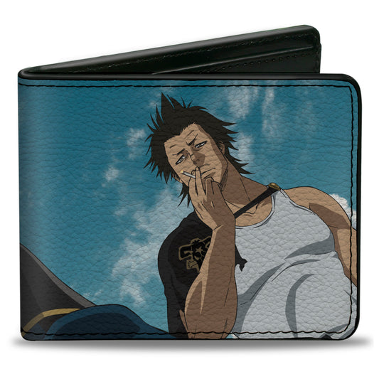 Bi-Fold Wallet - Black Clover Asta and Yami Looking Down Sky Pose