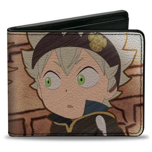Bi-Fold Wallet - Black Clover Chibi Leopold and Asta Pose