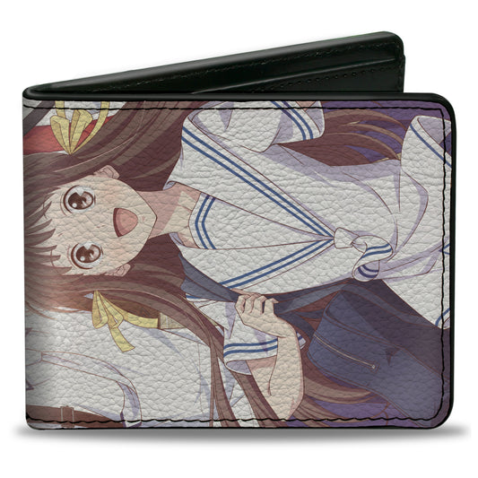 Bi-Fold Wallet - Fruits Basket Season One Six Character Outdoor Group Pose