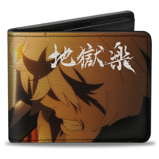 Bi-Fold Wallet - HELL'S PARADISE Yamada vs Gabimaru Scene and Title Logo