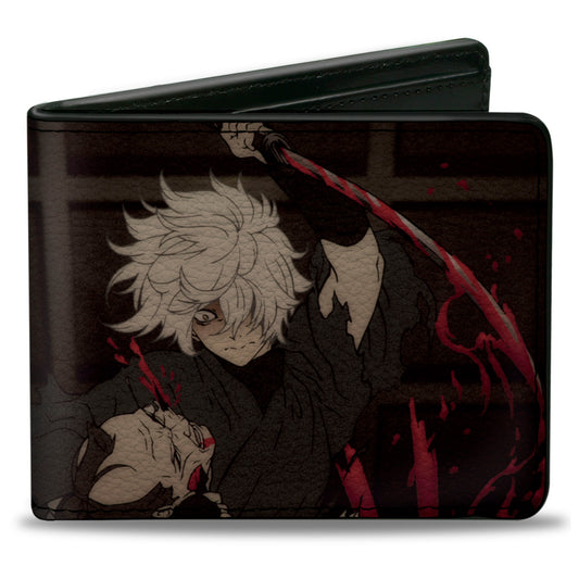 Bi-Fold Wallet - HELL'S PARADISE Gabimaru with Sword Scene and Title Logo